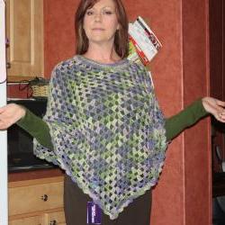 Crochet poncho