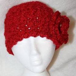 Adult flower beanie