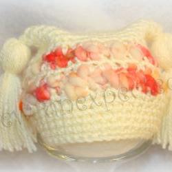 Cream puffs tassel hat